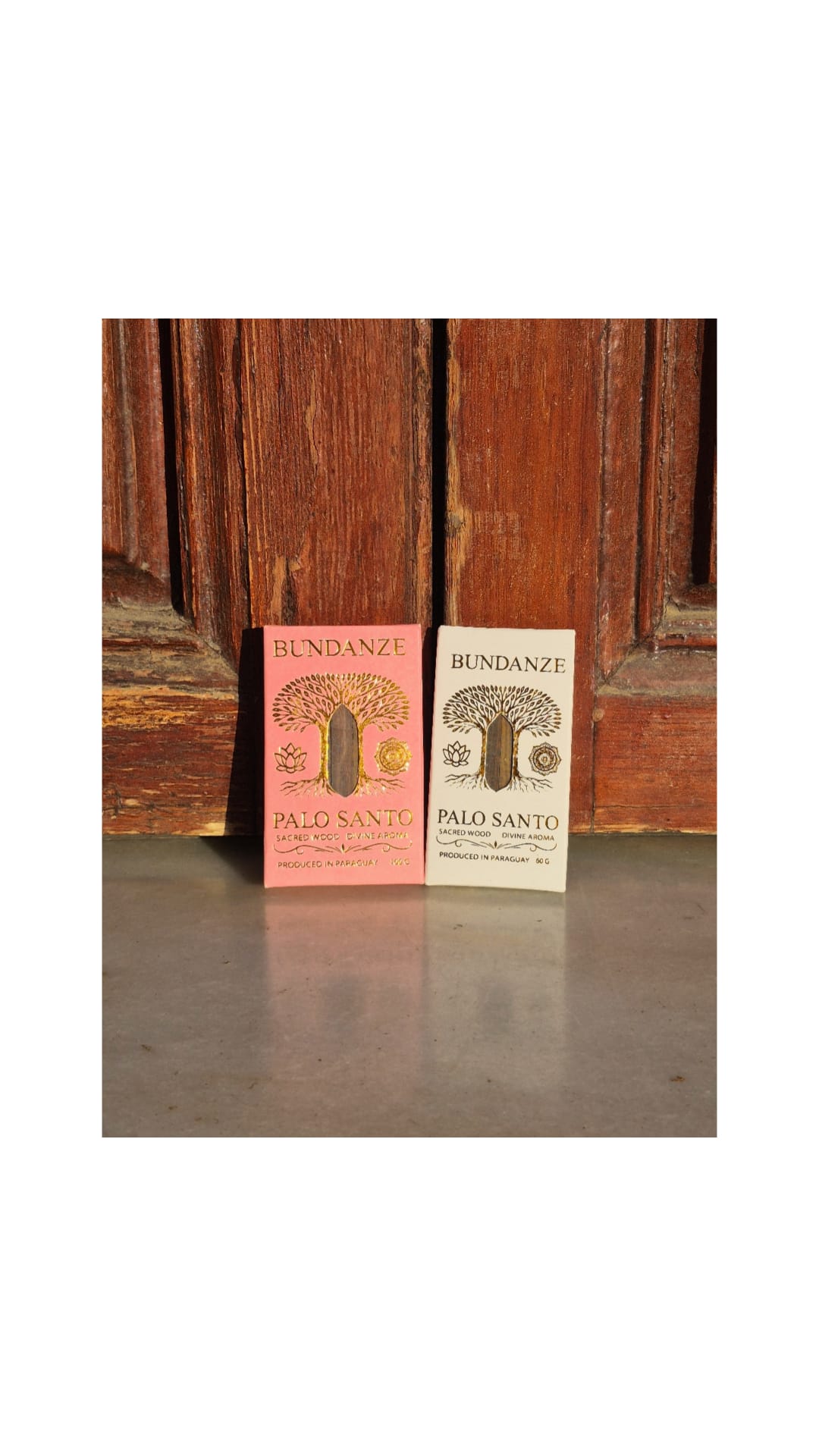 Bundanze Palo Santo Ritual Duo — Pink & White Set  (160 G)