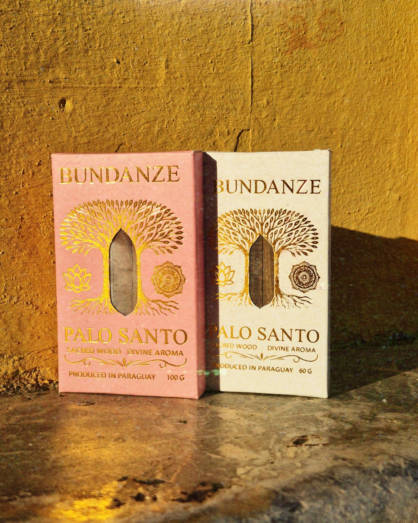 Bundanze Palo Santo Ritual Duo — Pink & White Set  (160 G)