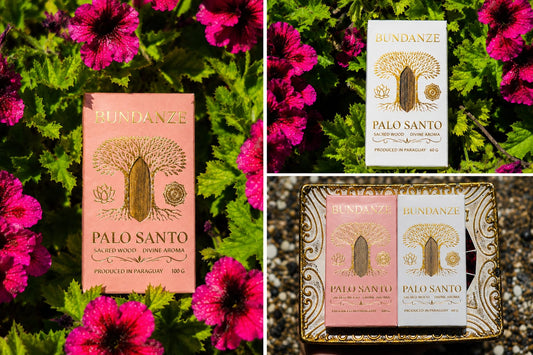 Bundanze Palo Santo Ritual Duo — Pink & White Set  (160 G)
