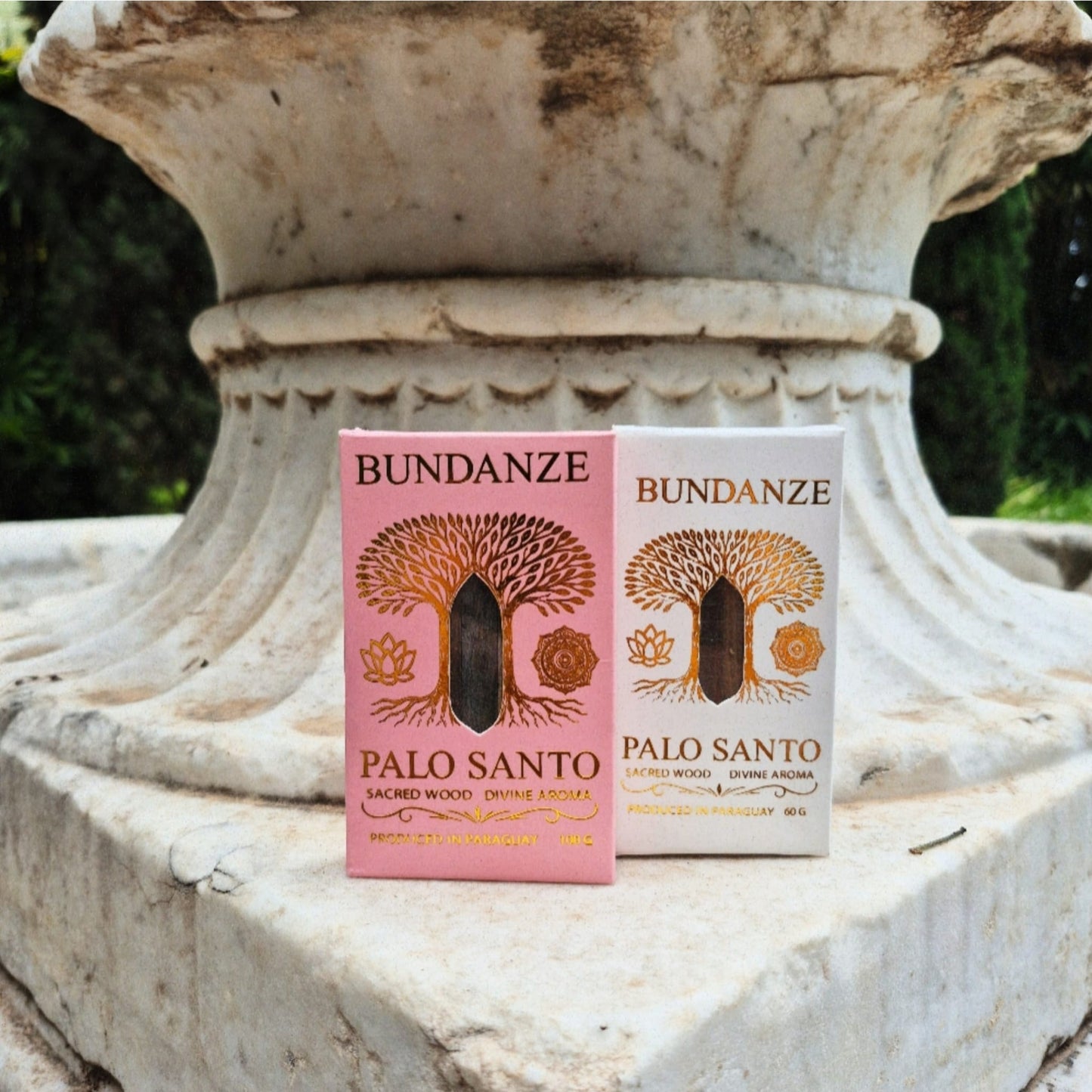 Bundanze Palo Santo Ritual Duo — Pink & White Set  (160 G)